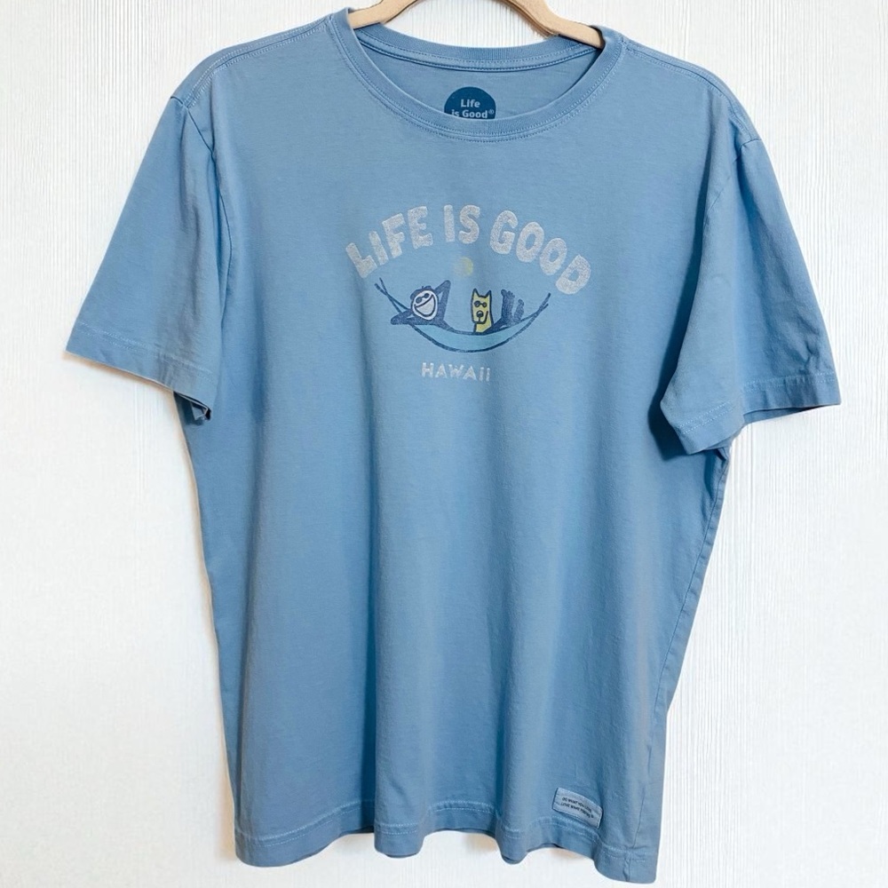 Life Is Good Hawaii 100% Cotton Super‎ Soft Crusher Tee Size Small